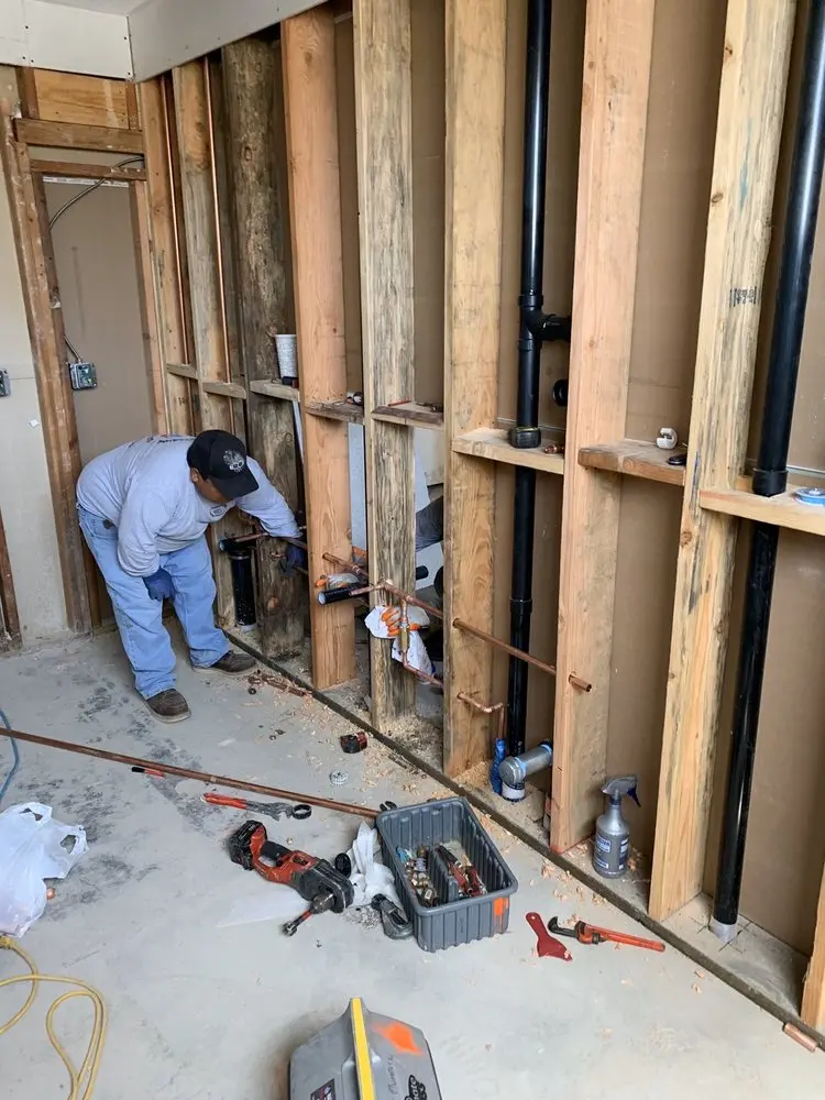 Commercial rough-in plumbing for Gas Line Repair in Delaplane
